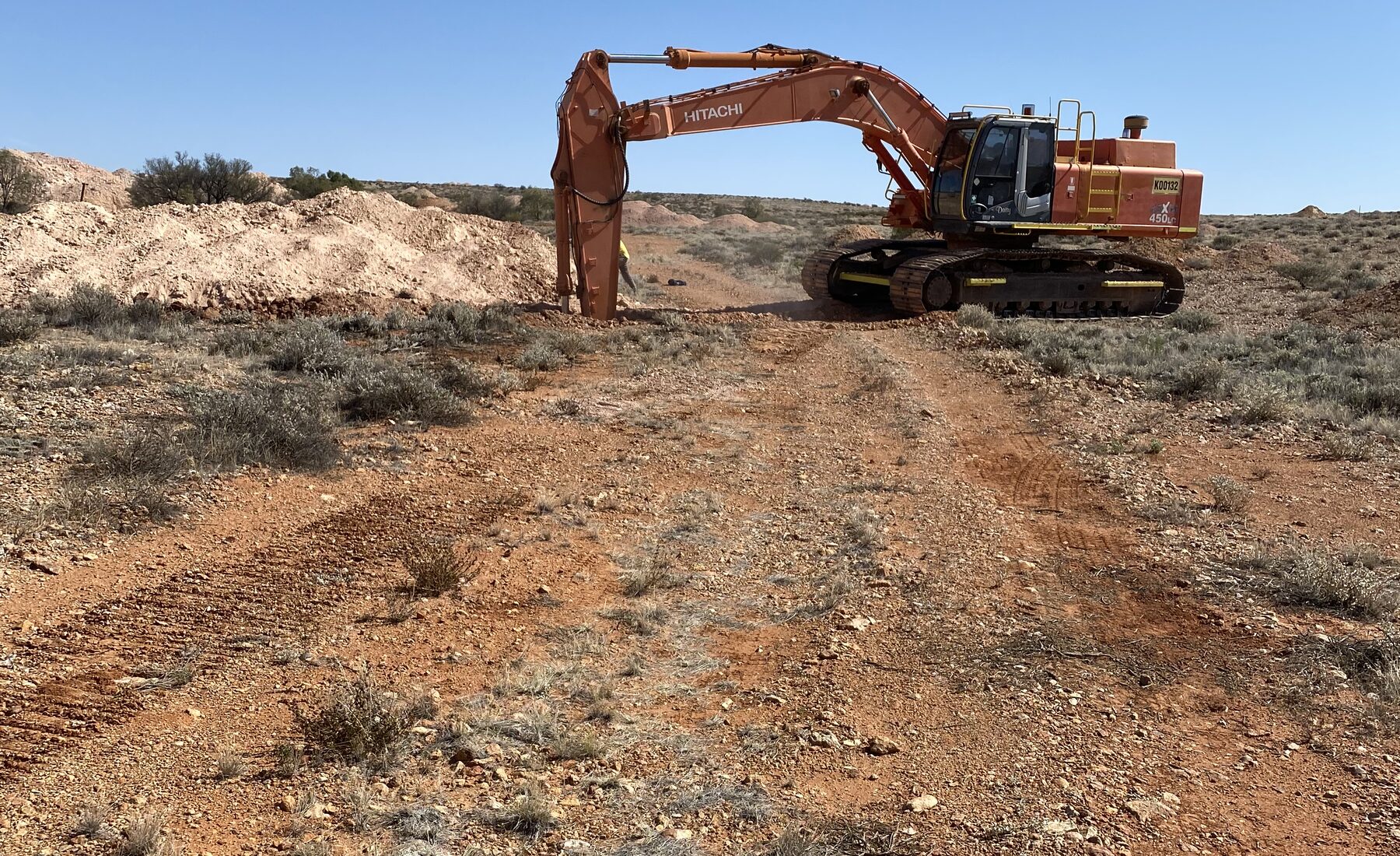 Excavator on the Archon Mining project site