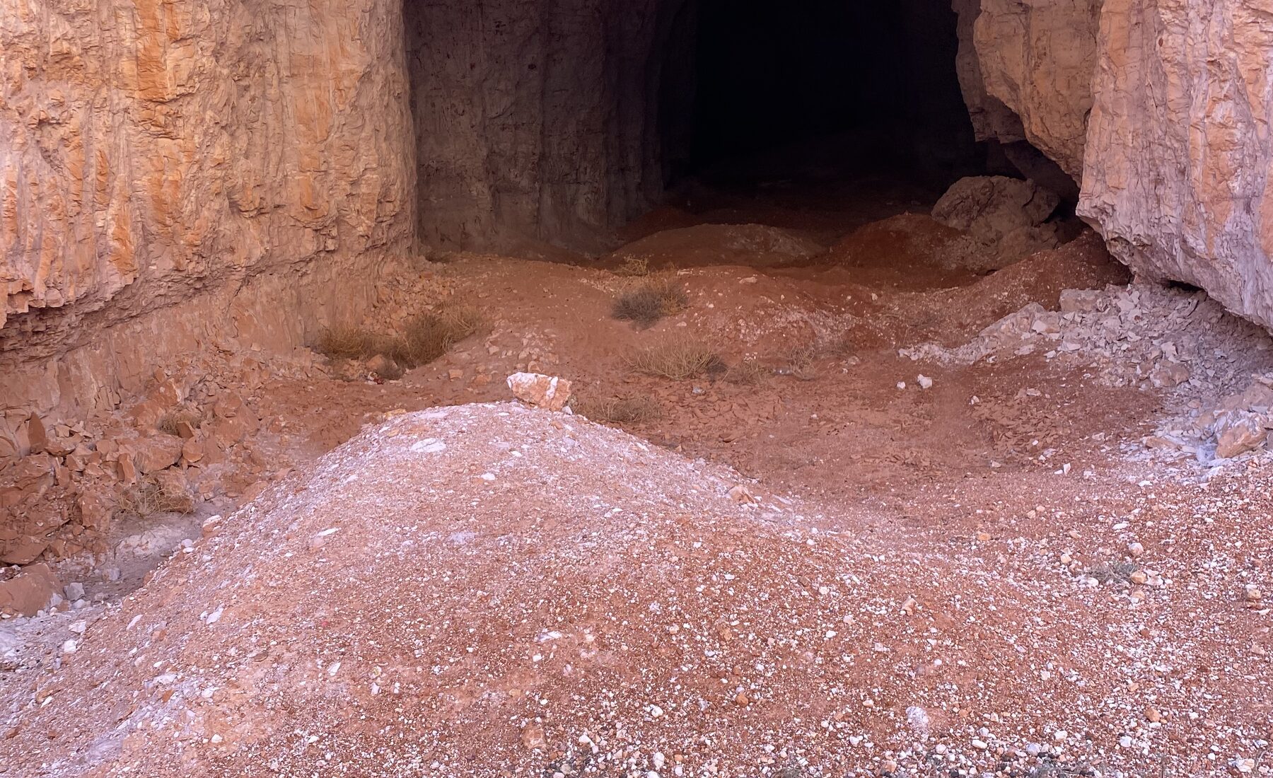 Mine entry at the project site